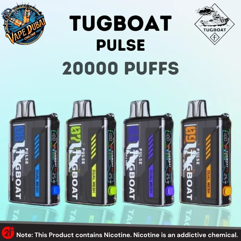 Tugboat Pulse 20000 Puffs Disposable Vape with LED – Dubai UAE