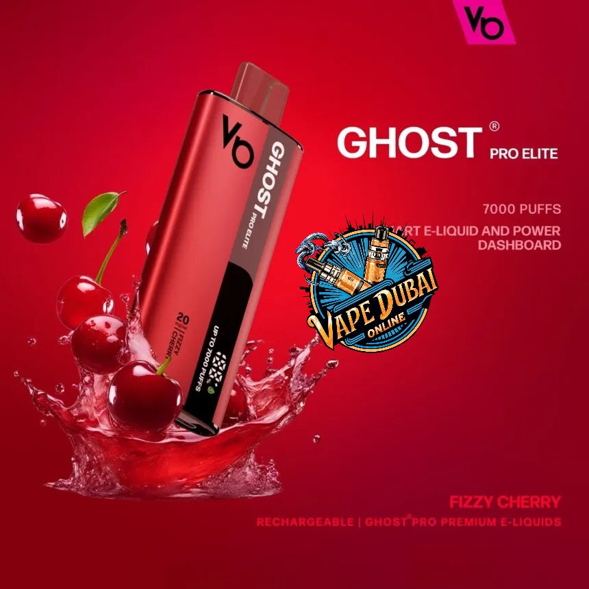 Ghost Pro Elite 7000 Puffs Vape 20mg – Smart Display, Dubai UAE