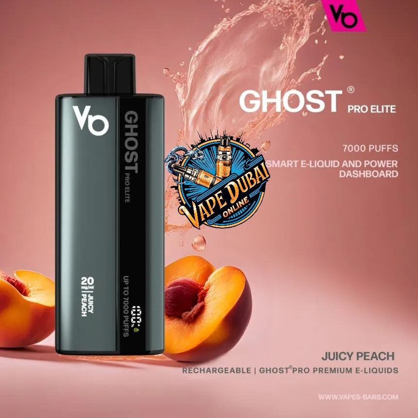 Ghost Pro Elite 7000 Puffs Vape 20mg – Smart Display, Dubai UAE
