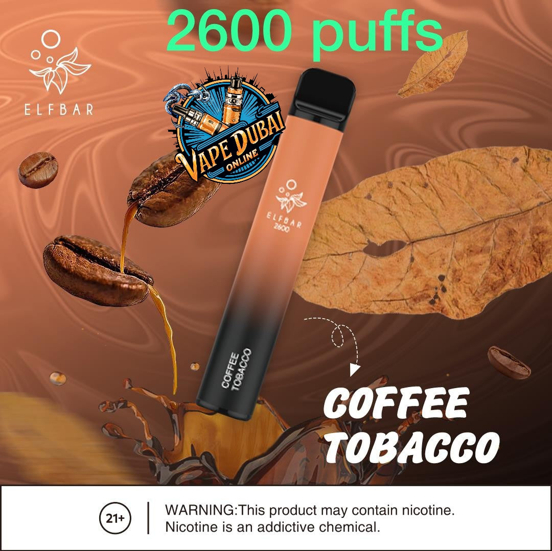 ELFBAR 2600 Puffs Disposable Vape 20mg – Best Flavors Dubai UAE