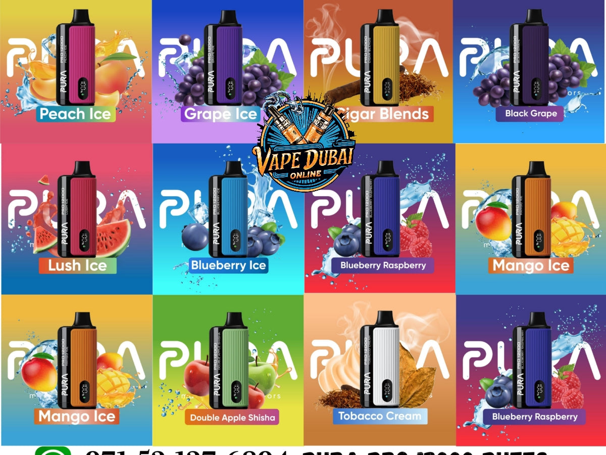 PURA Pro 12000 Puffs Disposable Vape 2% Nicotine – Dubai UAE