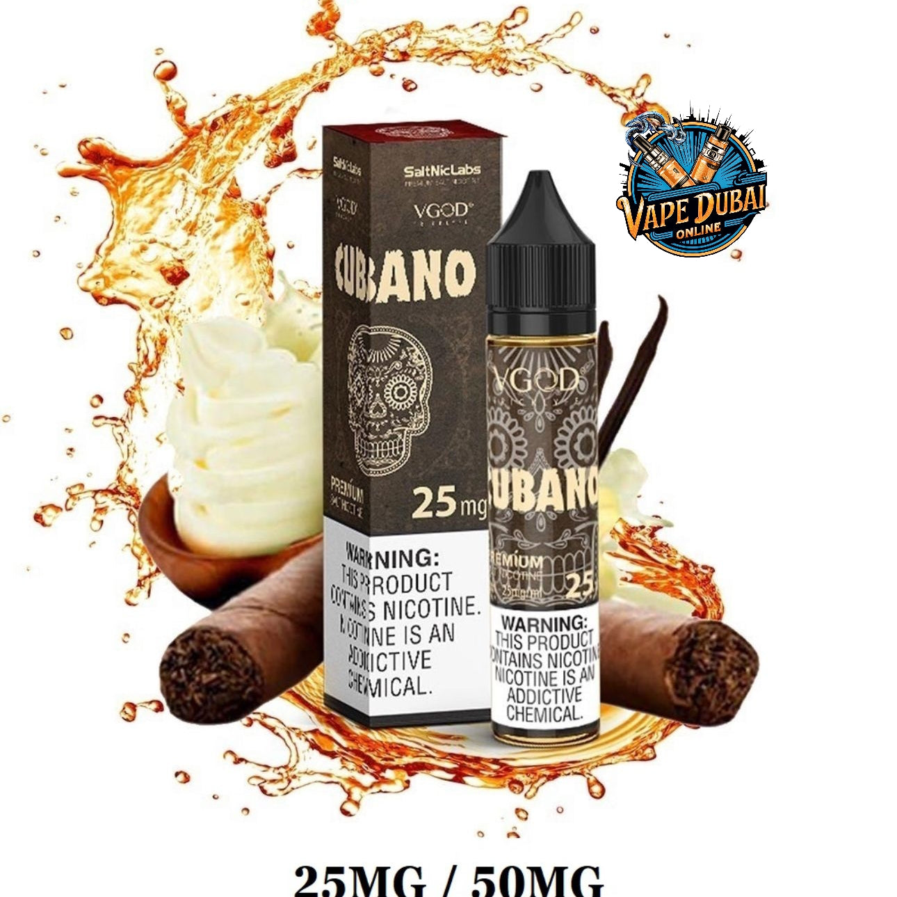 VGOD Salt Nic E-Liquid 25mg/50mg 60ml Vape Juice in Dubai UAE