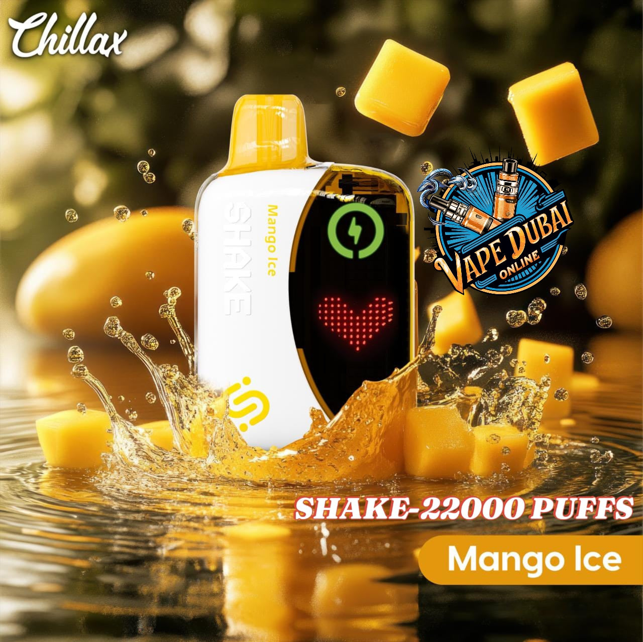 Chillax Shake 22000 Puffs Disposable Vape 5% Nicotine Dubai UAE