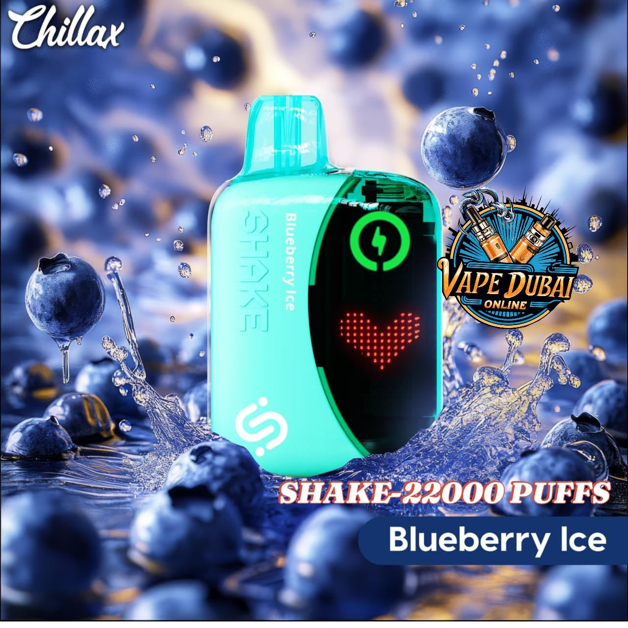 Chillax Shake 22000 Puffs Disposable Vape 5% Nicotine Dubai UAE