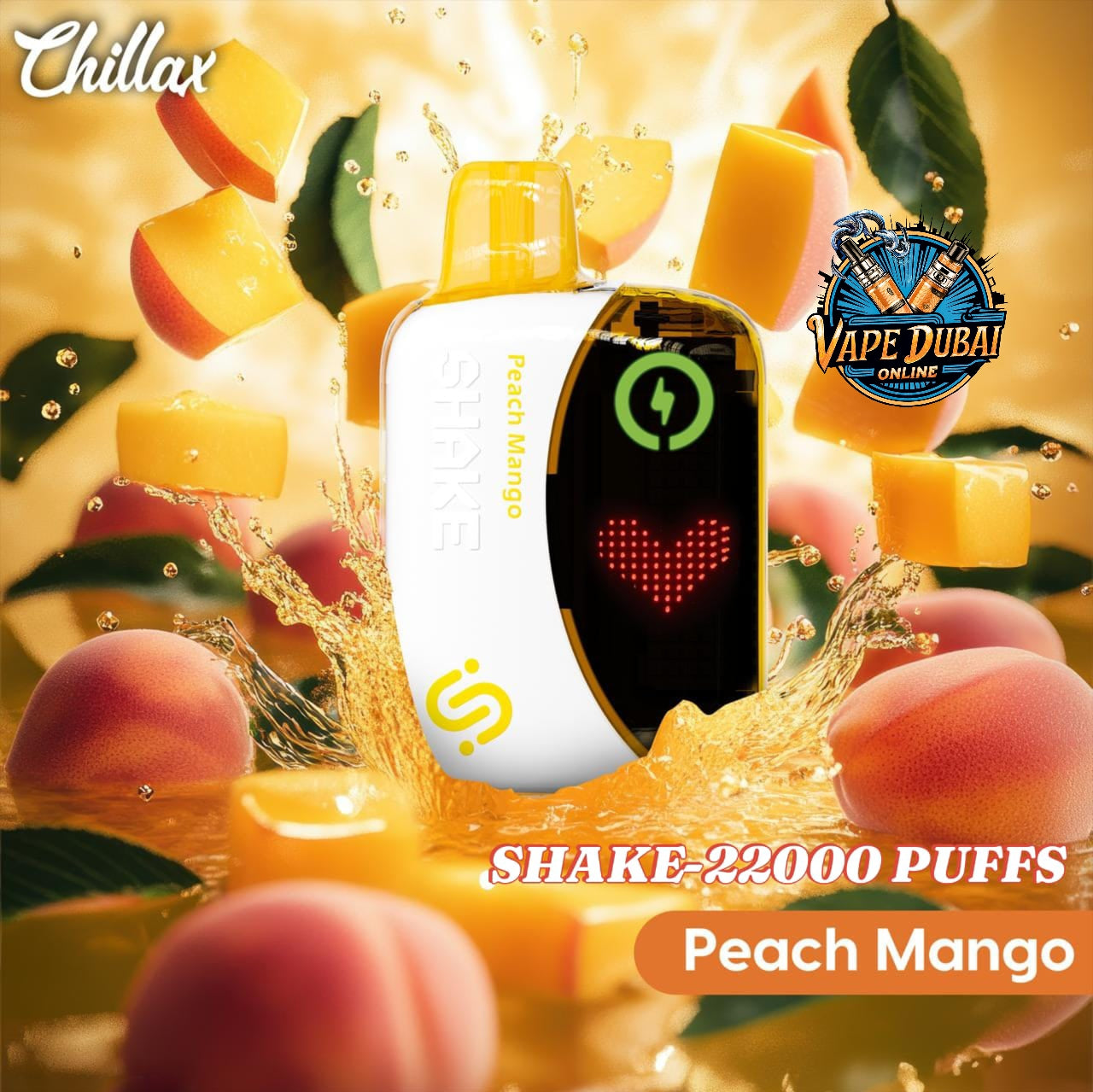 Chillax Shake 22000 Puffs Disposable Vape 5% Nicotine Dubai UAE