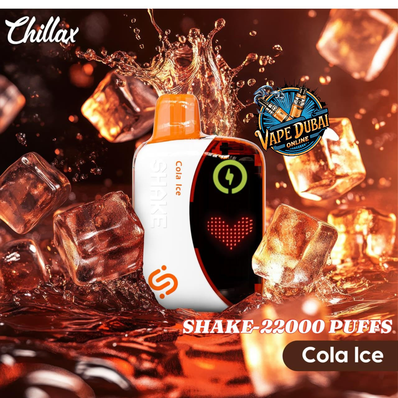 Chillax Shake 22000 Puffs Disposable Vape 5% Nicotine Dubai UAE