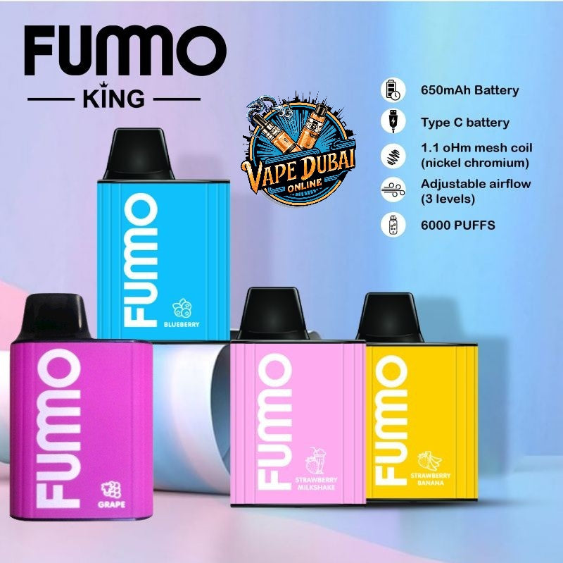 Fummo King 6000 Puffs Disposable Vape 2% Nicotine Dubai UAE