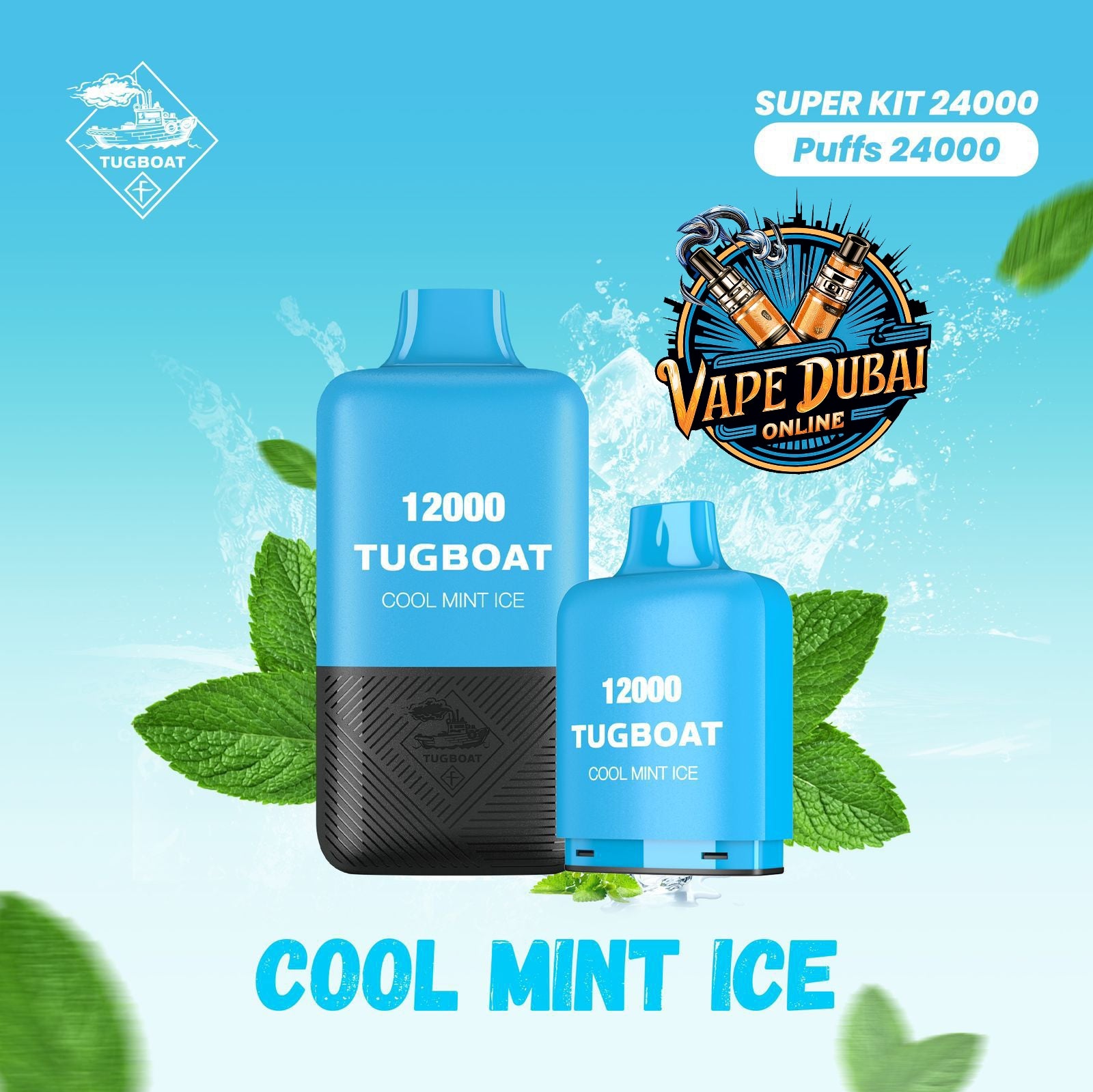 Tugboat Super Kit 24000 Puffs Disposable Vape | Buy in Dubai UAE