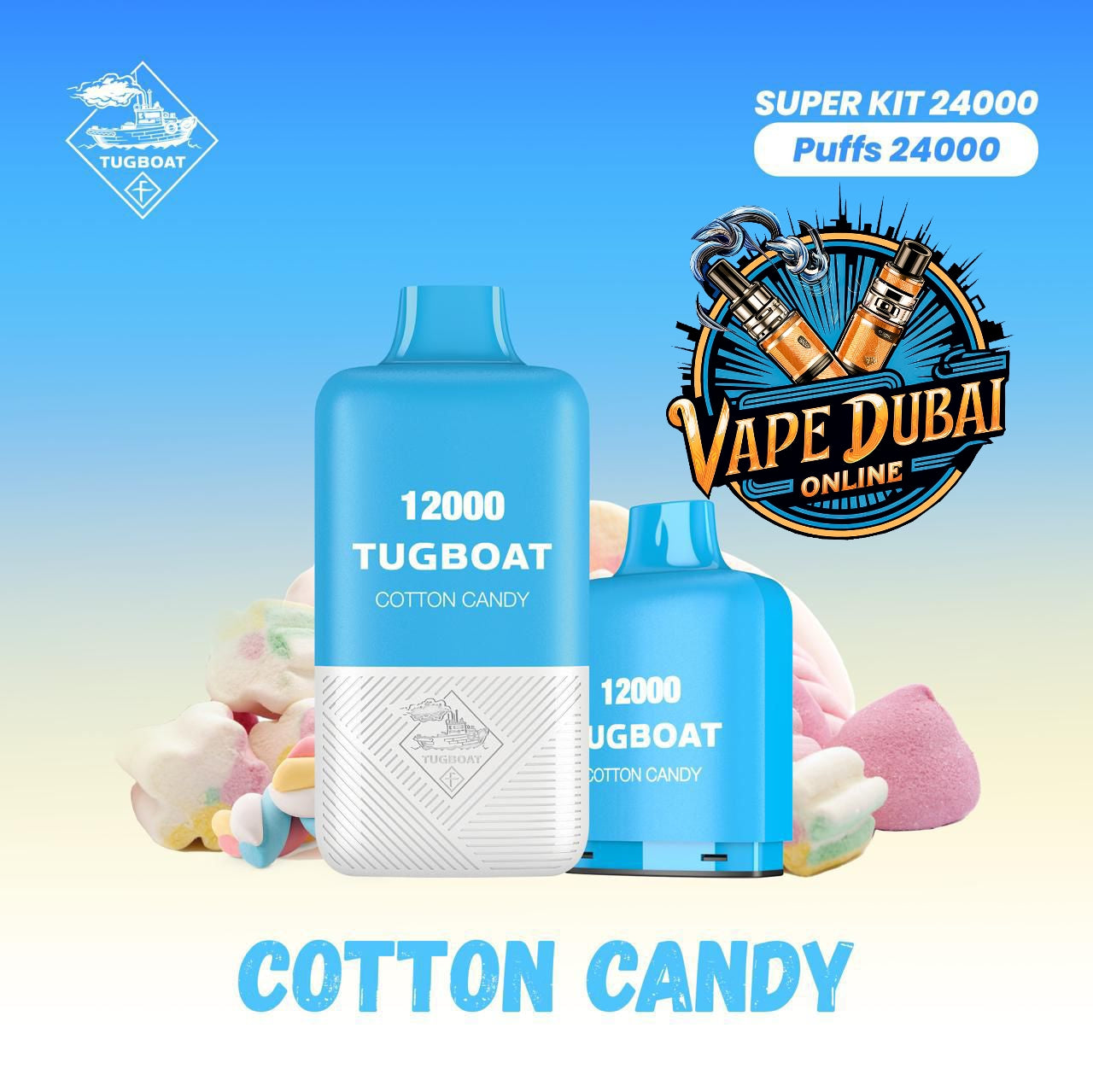 Tugboat Super Kit 24000 Puffs Disposable Vape | Buy in Dubai UAE