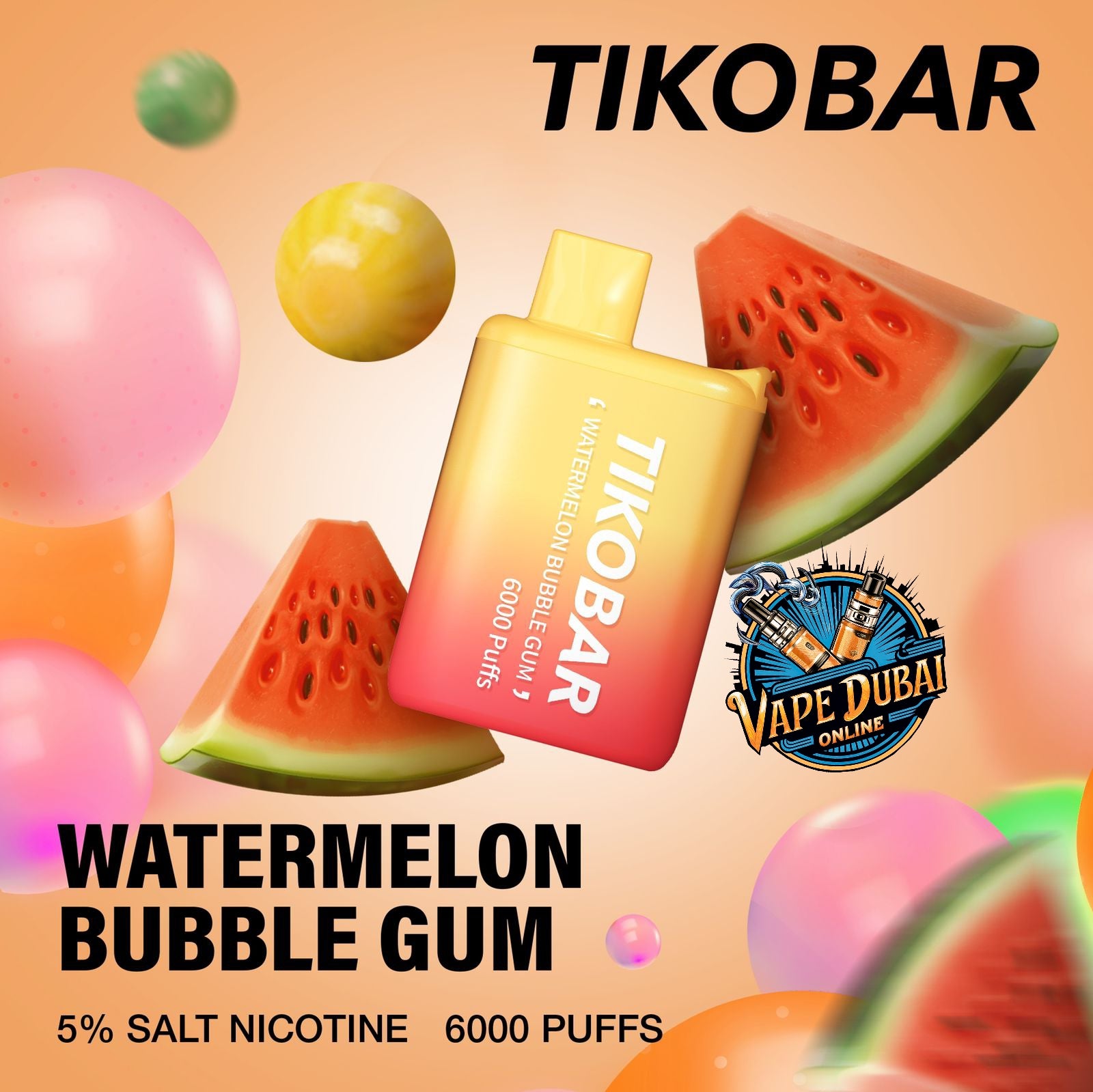 Tikobar 6000 Puffs Disposable Vape 5% Nic Salt – Dubai UAE