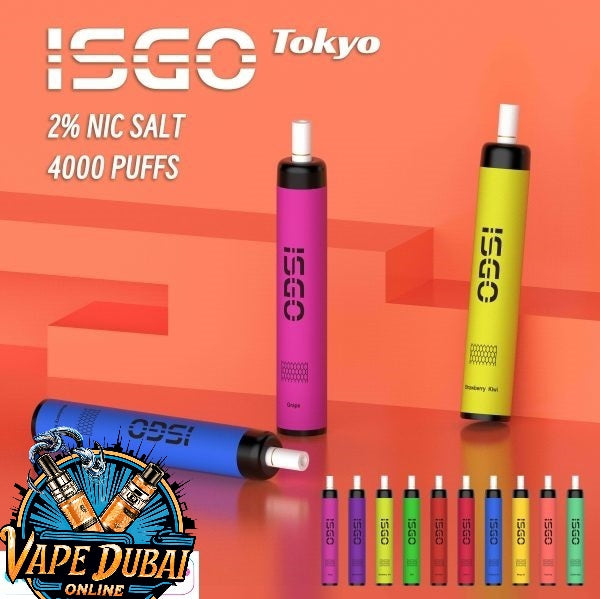 ISGO Tokyo 4000 Puffs 20mg Disposable Vape – Best Price Dubai UAE