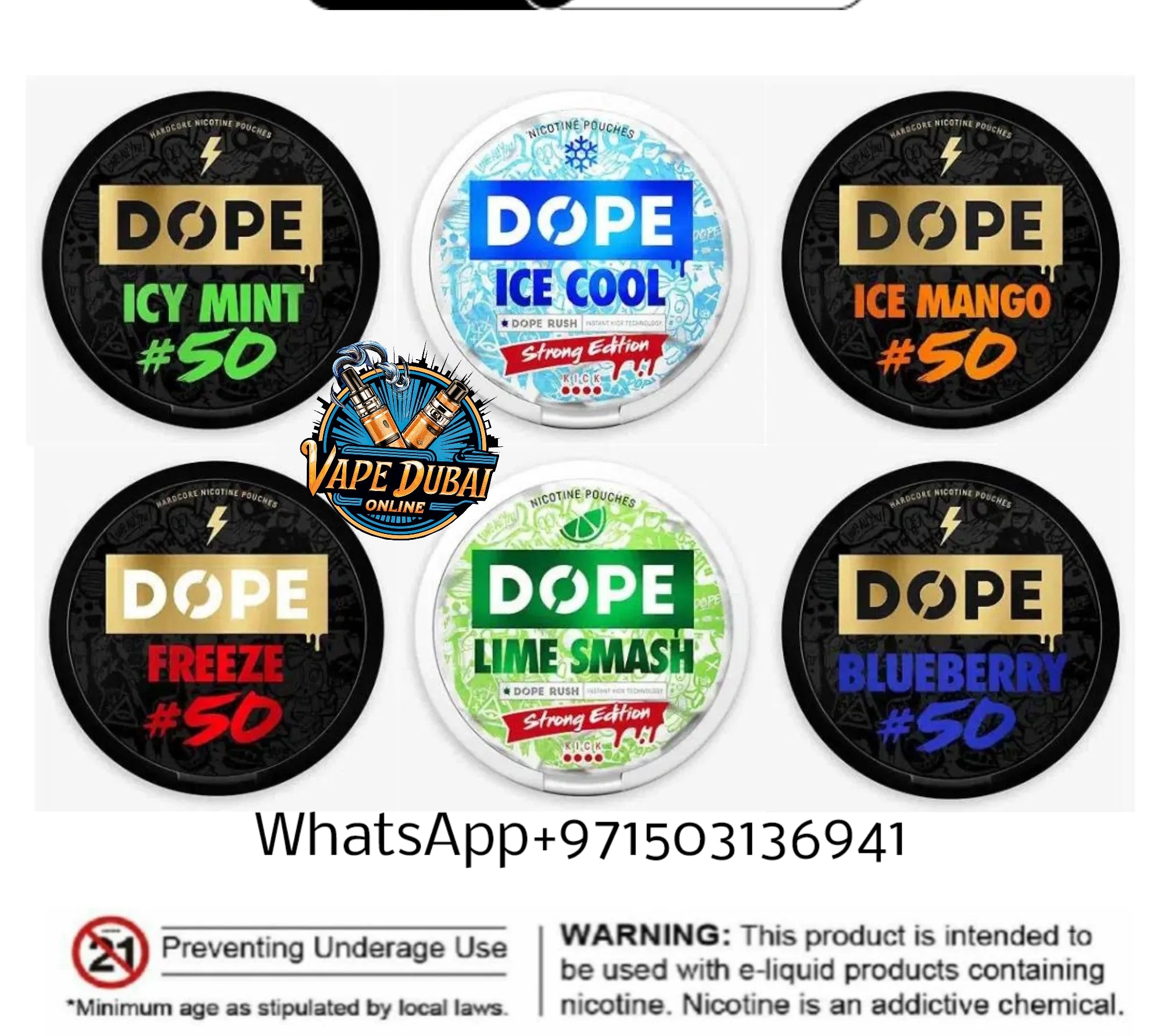 Buy Dope Nicotine Pouches in Dubai UAE | Tobacco-Free & Discreet Use