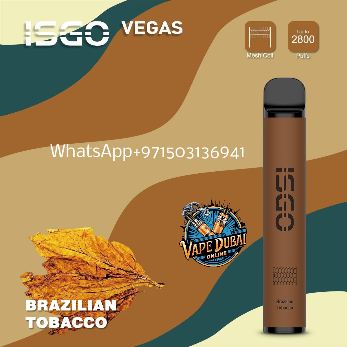 ISGO Vegas 2800 Puffs Disposable Vape 20mg – Dubai UAE