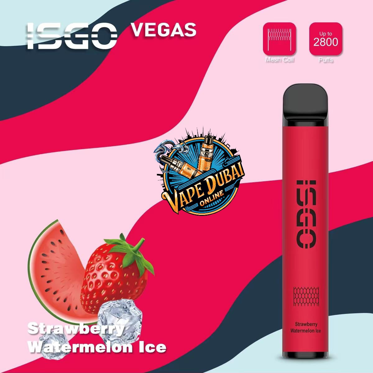 ISGO Vegas 2800 Puffs Disposable Vape 20mg – Dubai UAE