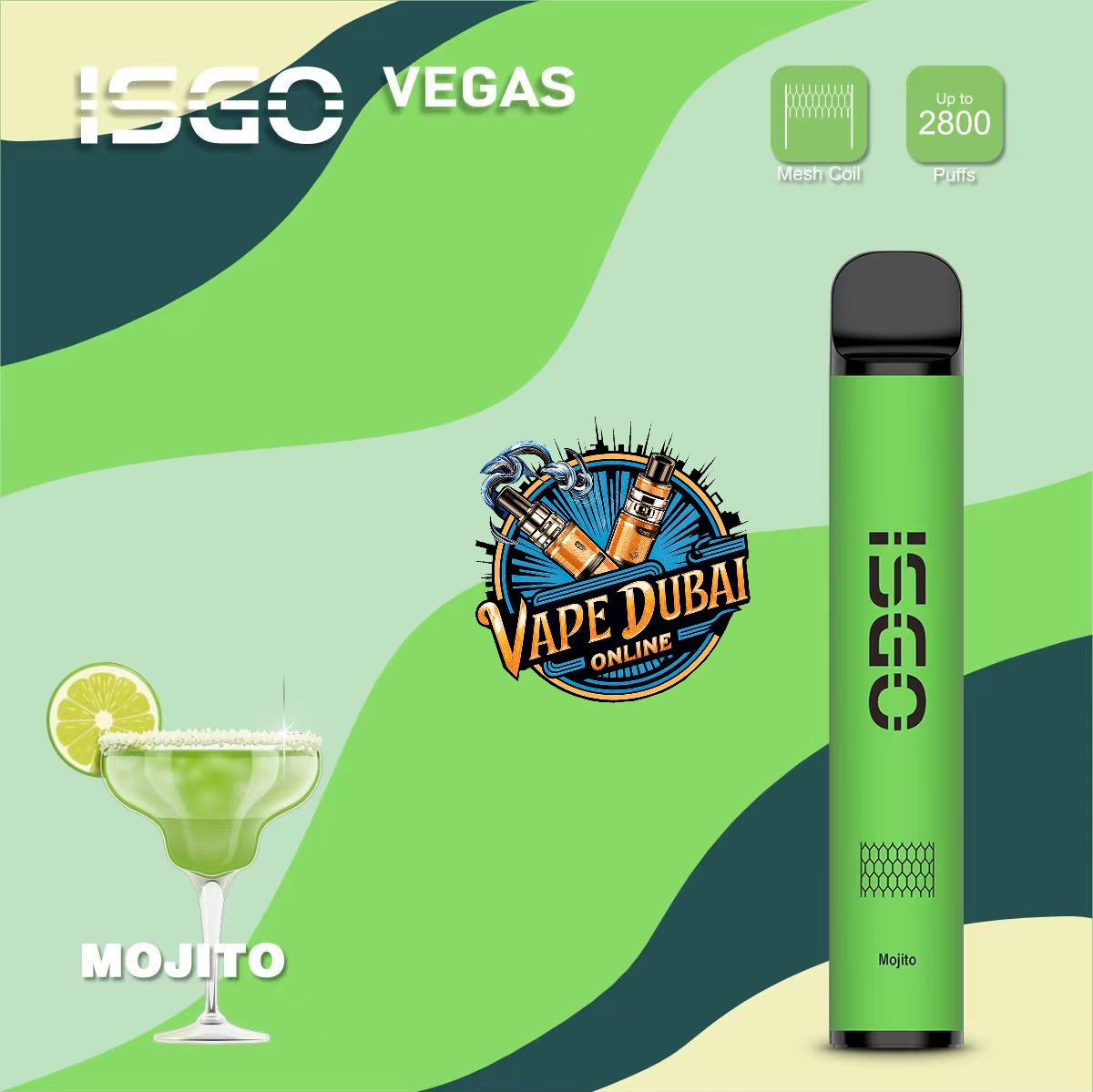 ISGO Vegas 2800 Puffs Disposable Vape 20mg – Dubai UAE