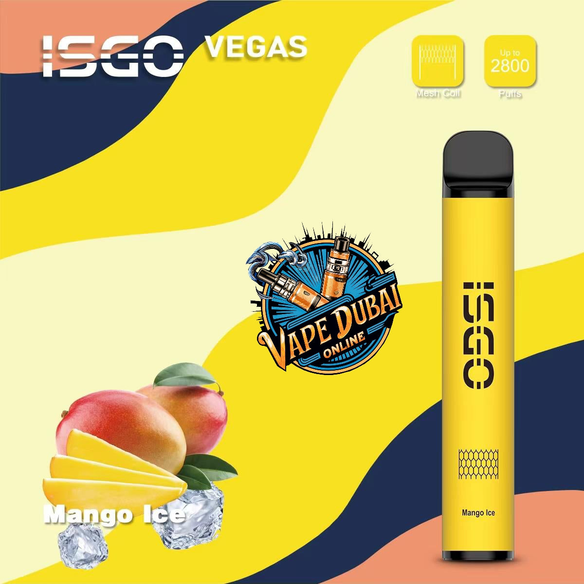 ISGO Vegas 2800 Puffs Disposable Vape 20mg – Dubai UAE