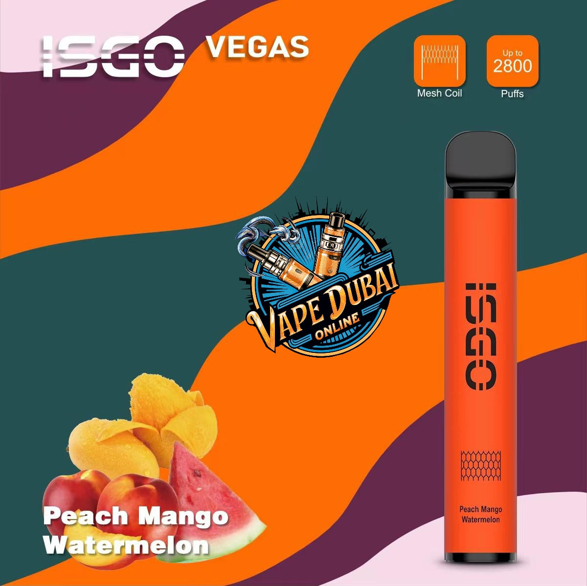ISGO Vegas 2800 Puffs Disposable Vape 20mg – Dubai UAE