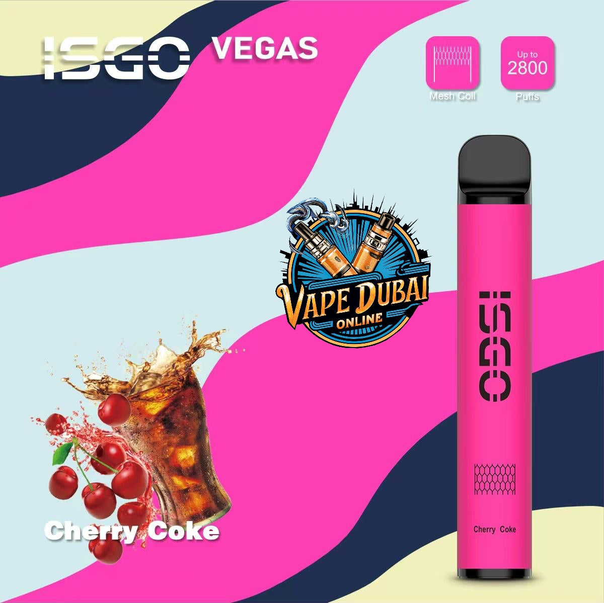 ISGO Vegas 2800 Puffs Disposable Vape 20mg – Dubai UAE