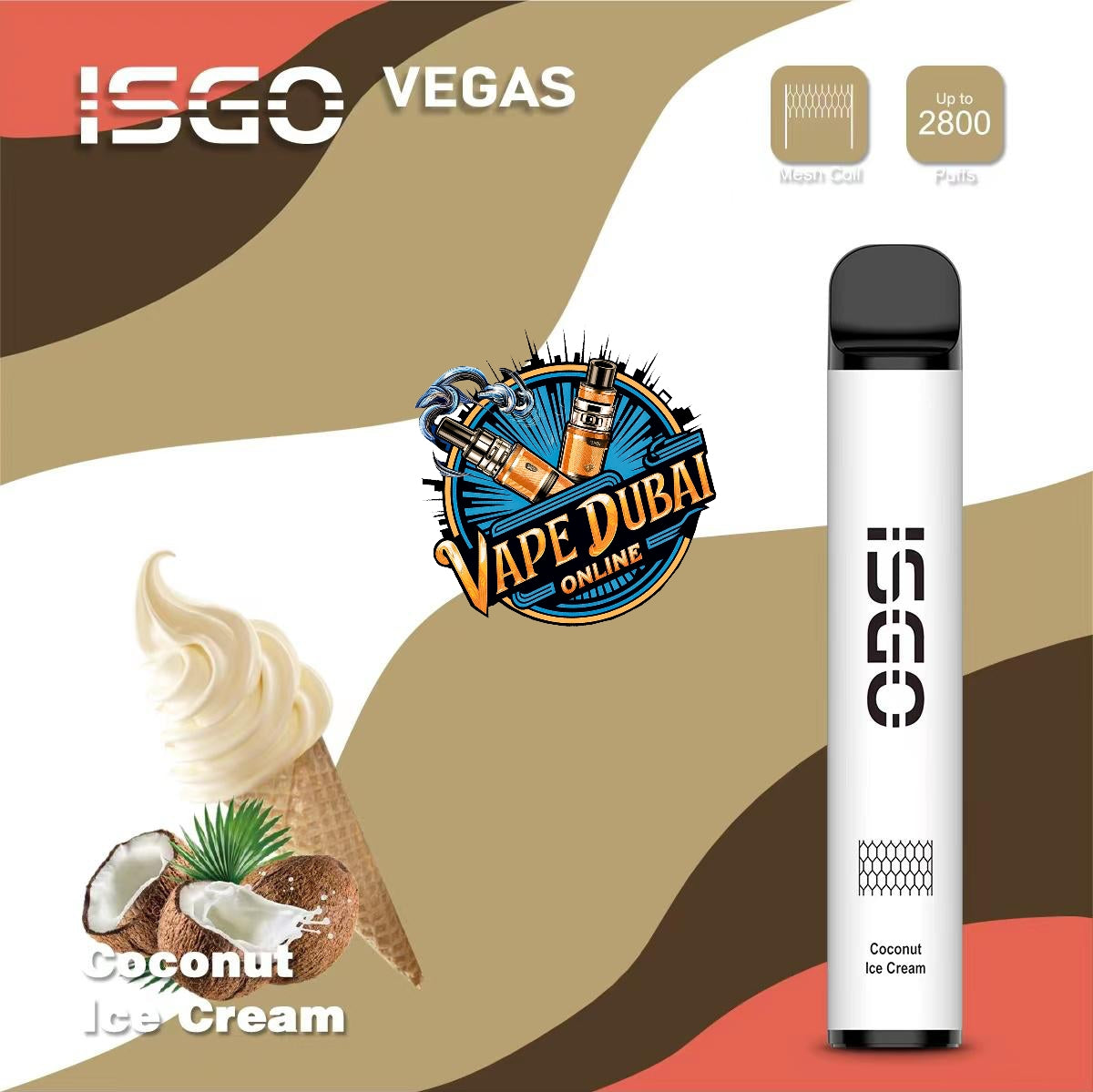ISGO Vegas 2800 Puffs Disposable Vape 20mg – Dubai UAE
