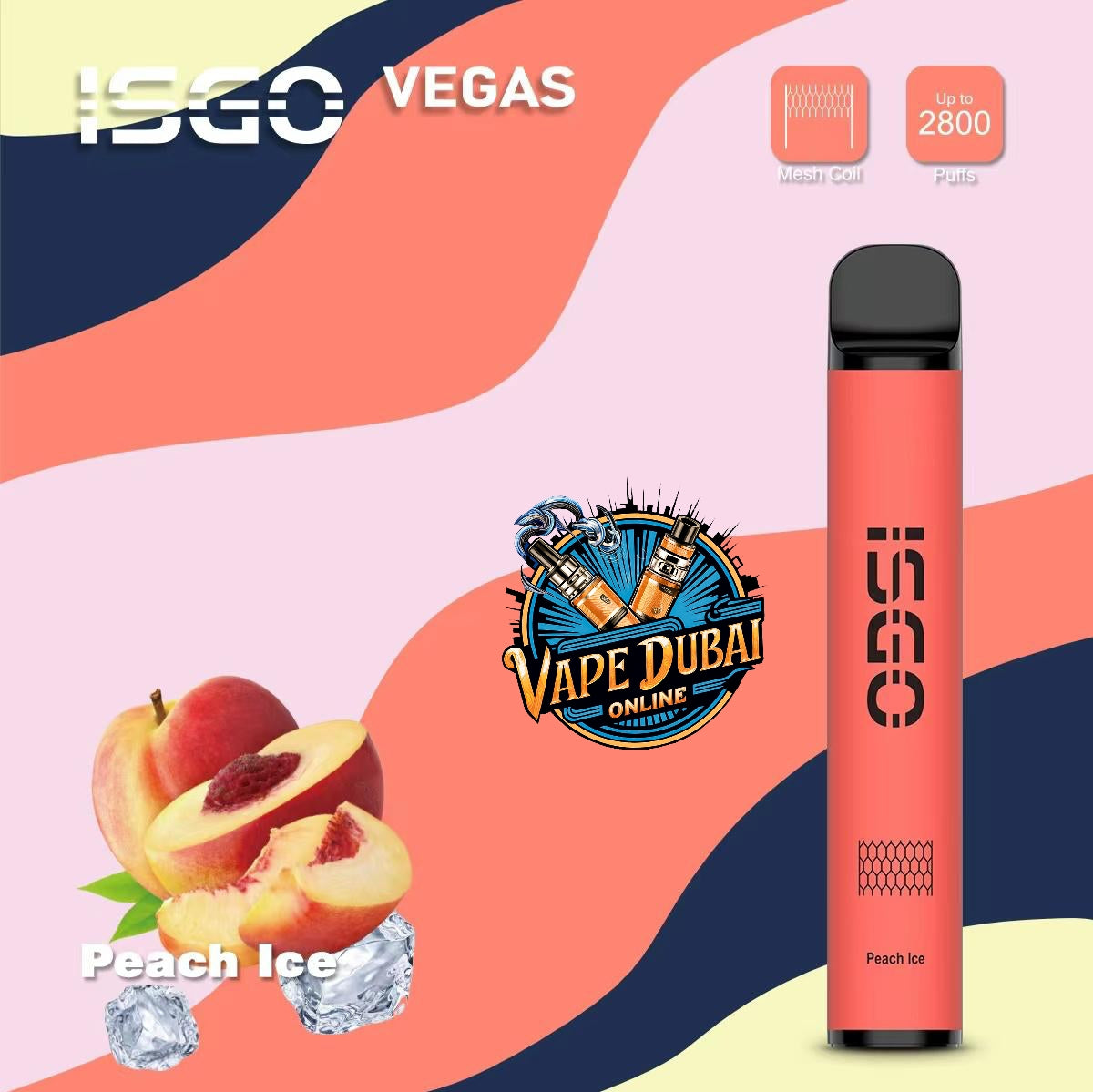 ISGO Vegas 2800 Puffs Disposable Vape 20mg – Dubai UAE