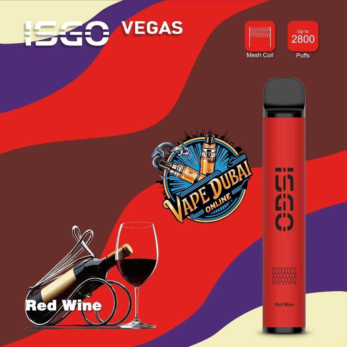 ISGO Vegas 2800 Puffs Disposable Vape 20mg – Dubai UAE