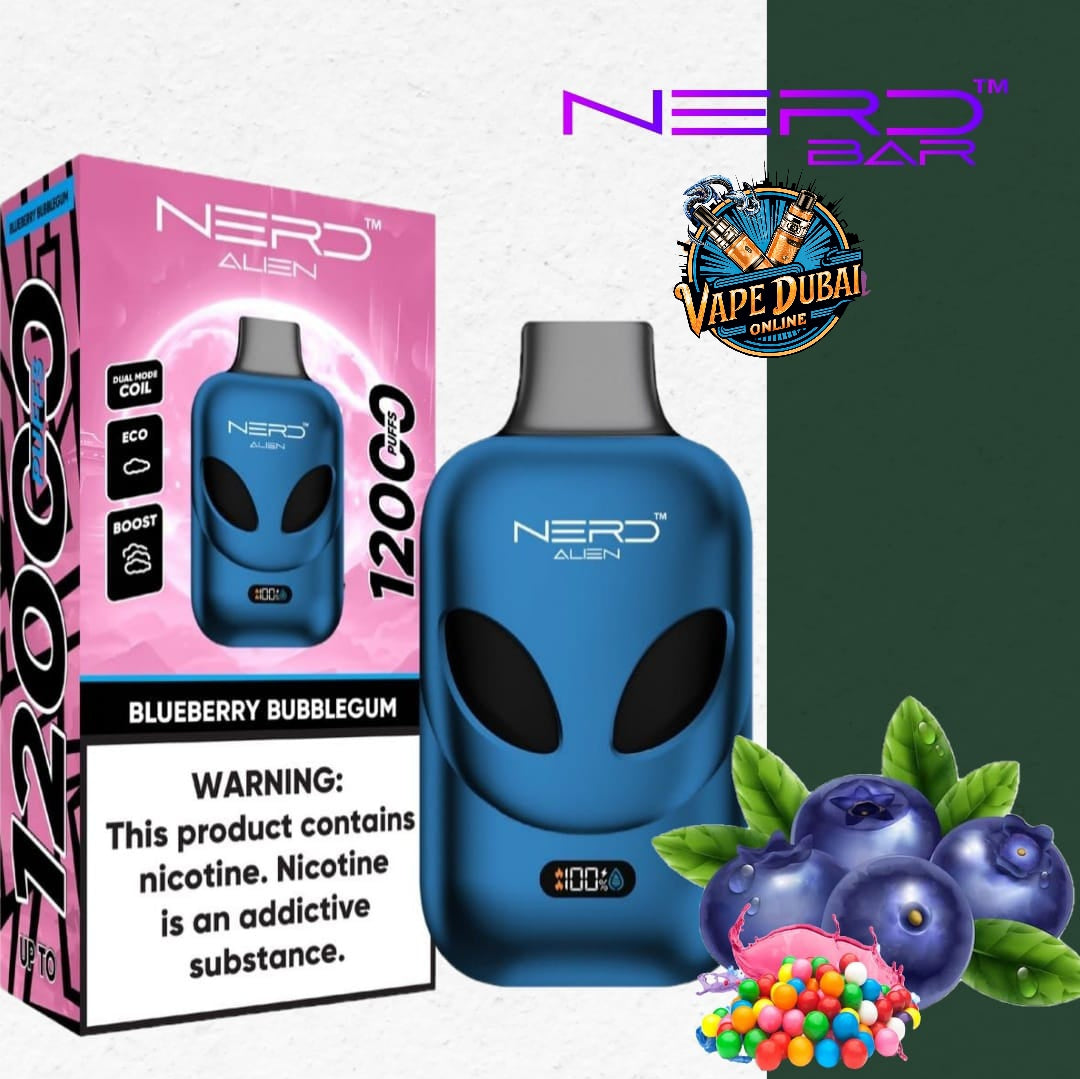 Nerd Alien 12000 Puffs Vape with LCD – Buy in Dubai, UAE Online