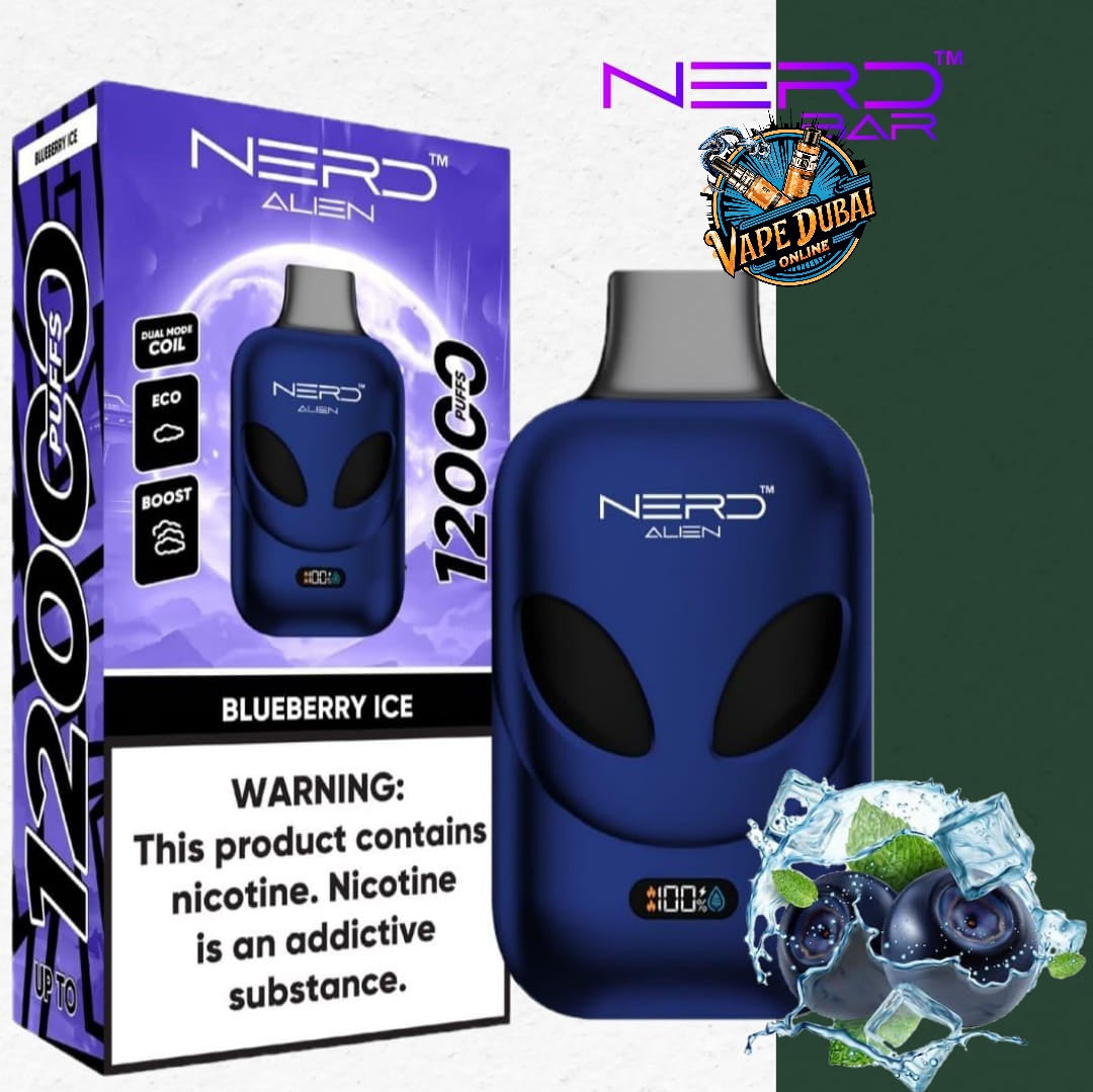 Nerd Alien 12000 Puffs Vape with LCD – Buy in Dubai, UAE Online