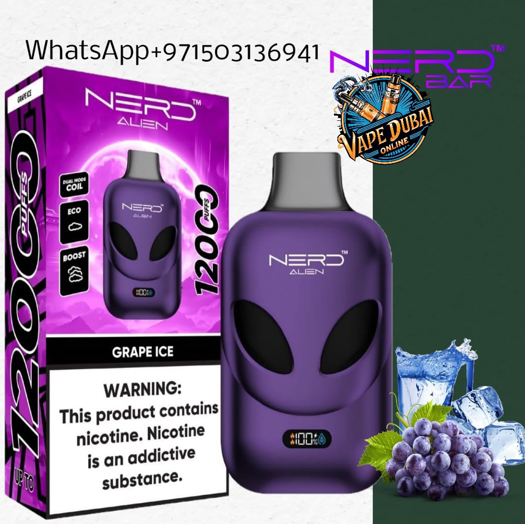 Nerd Alien 12000 Puffs Vape with LCD – Buy in Dubai, UAE Online