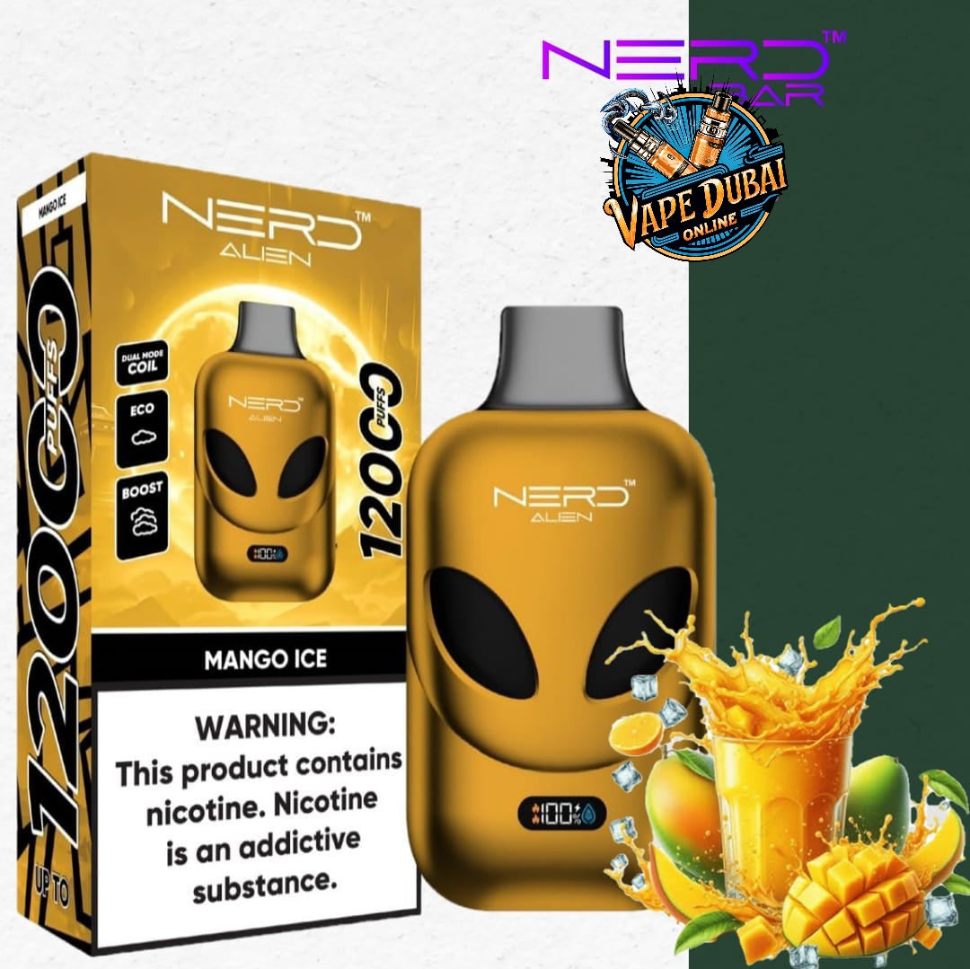 Nerd Alien 12000 Puffs Vape with LCD – Buy in Dubai, UAE Online