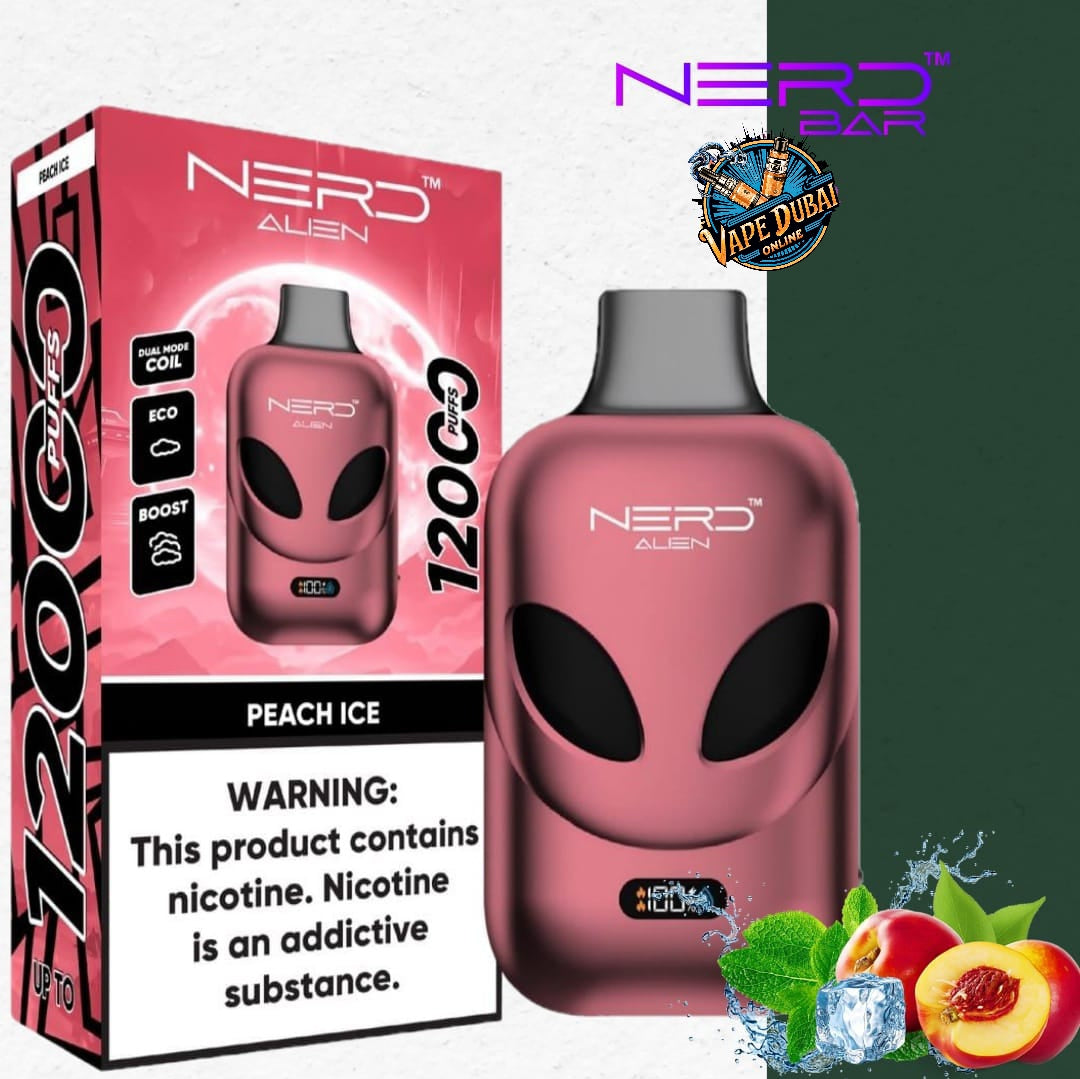Nerd Alien 12000 Puffs Vape with LCD – Buy in Dubai, UAE Online