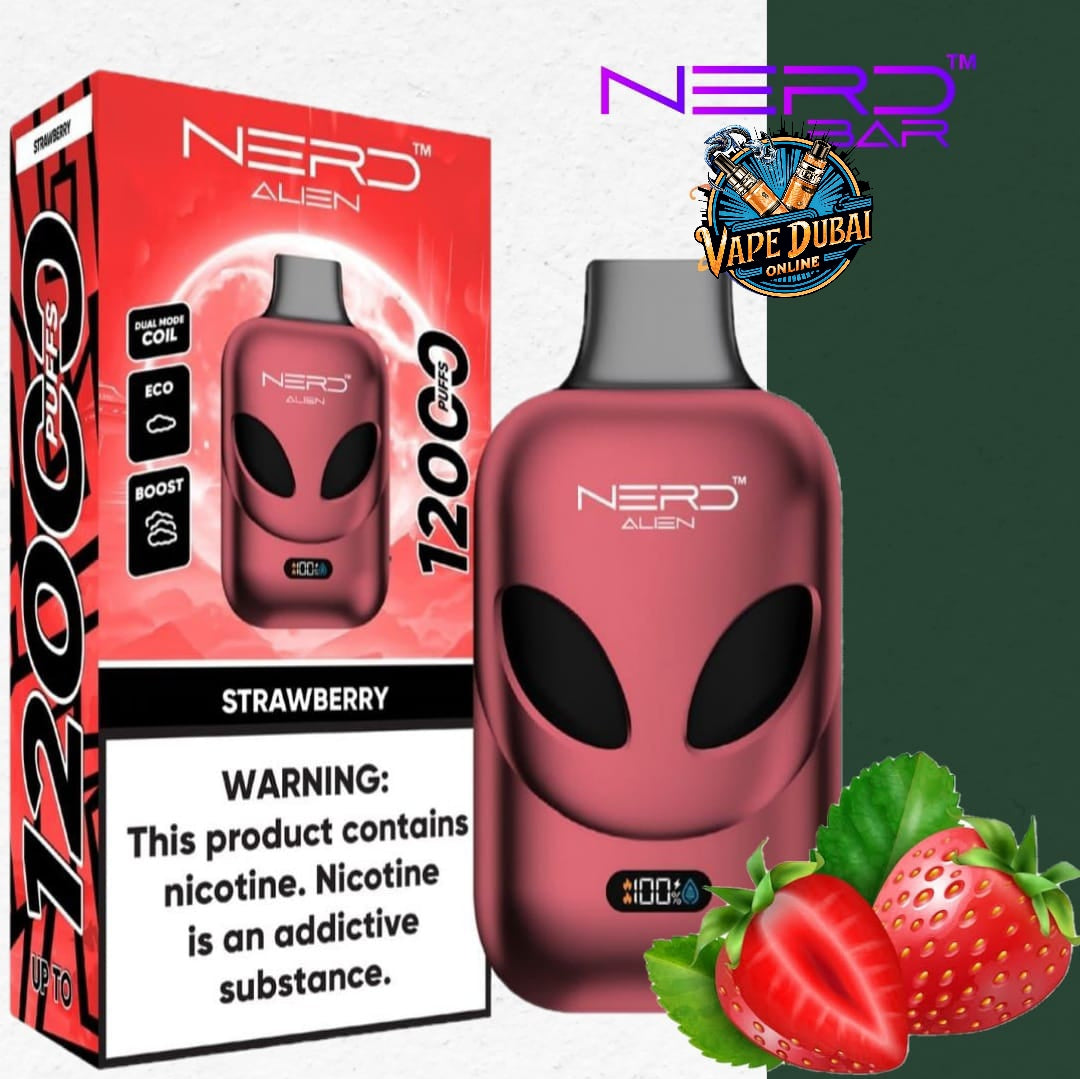 Nerd Alien 12000 Puffs Vape with LCD – Buy in Dubai, UAE Online