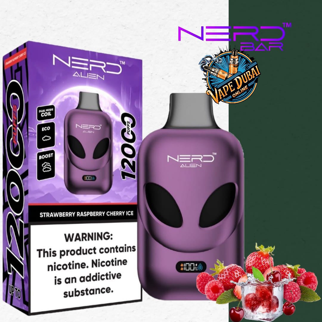 Nerd Alien 12000 Puffs Vape with LCD – Buy in Dubai, UAE Online