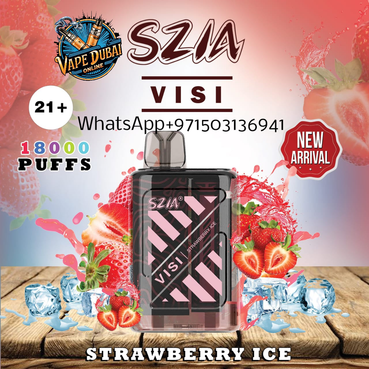 SZIA Visi 18000 Puffs Disposable Vape – 15 Flavors | Dubai Vape