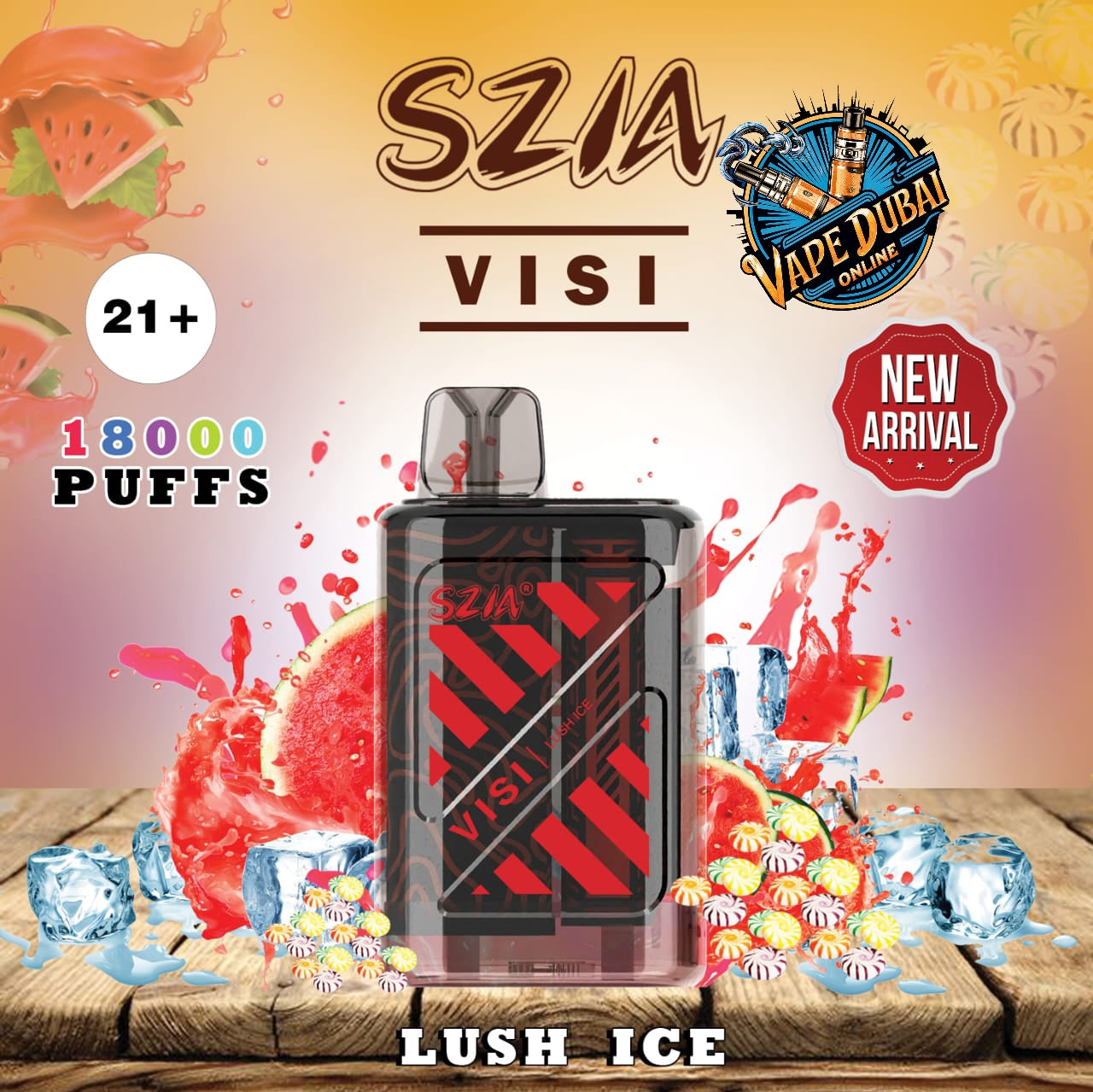 SZIA Visi 18000 Puffs Disposable Vape – 15 Flavors | Dubai Vape