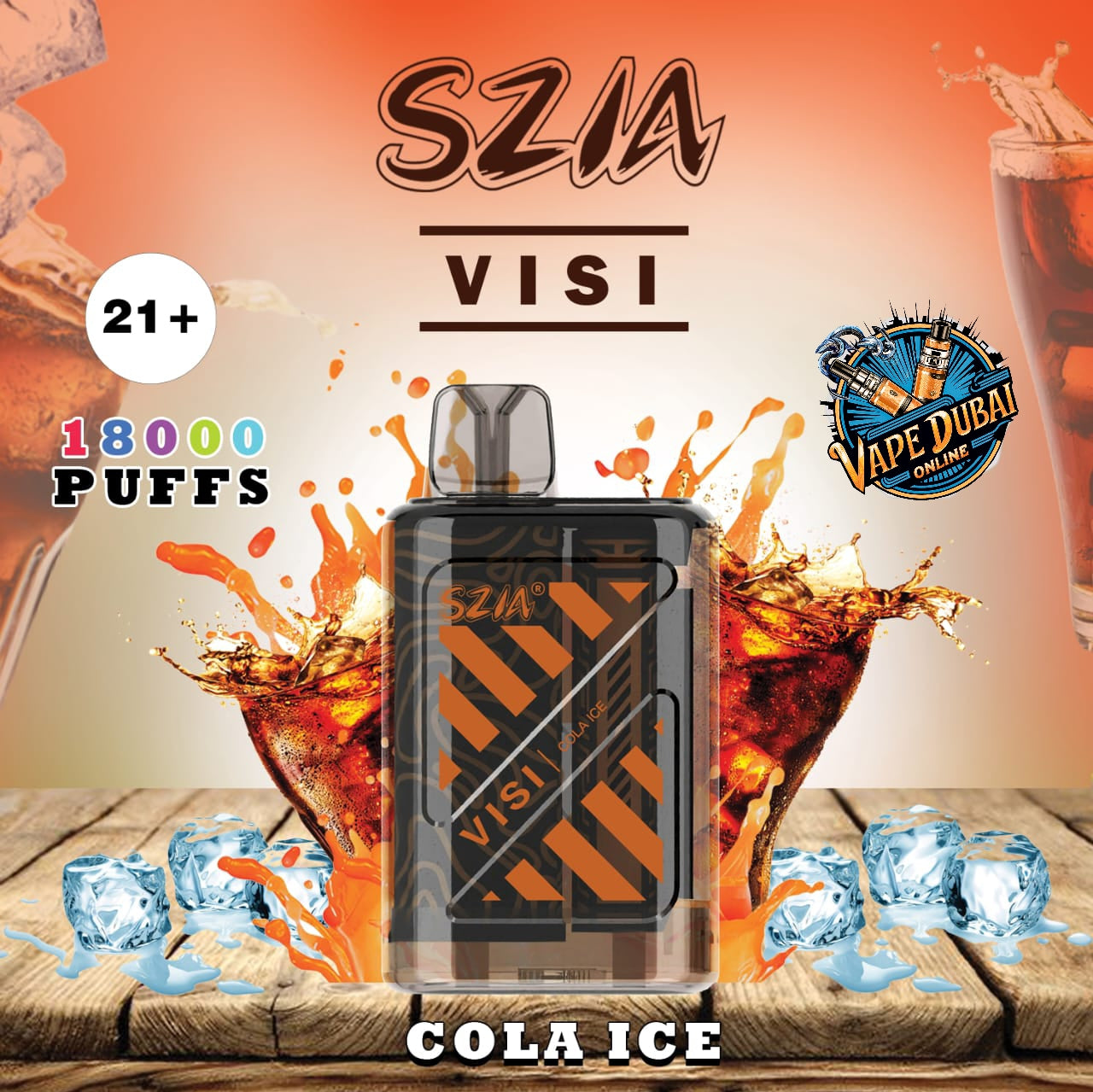 SZIA Visi 18000 Puffs Disposable Vape – 15 Flavors | Dubai Vape