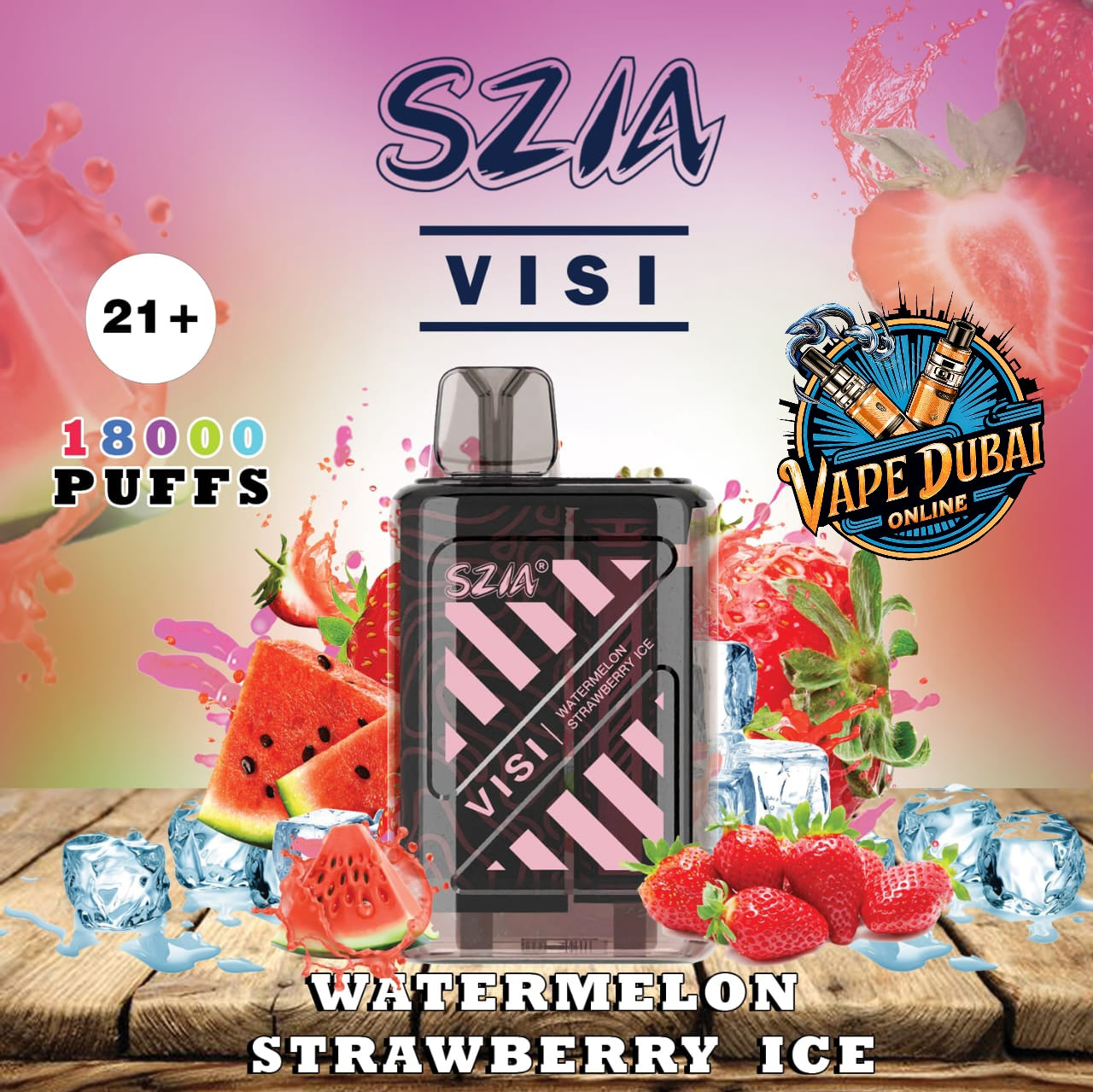 SZIA Visi 18000 Puffs Disposable Vape – 15 Flavors | Dubai Vape