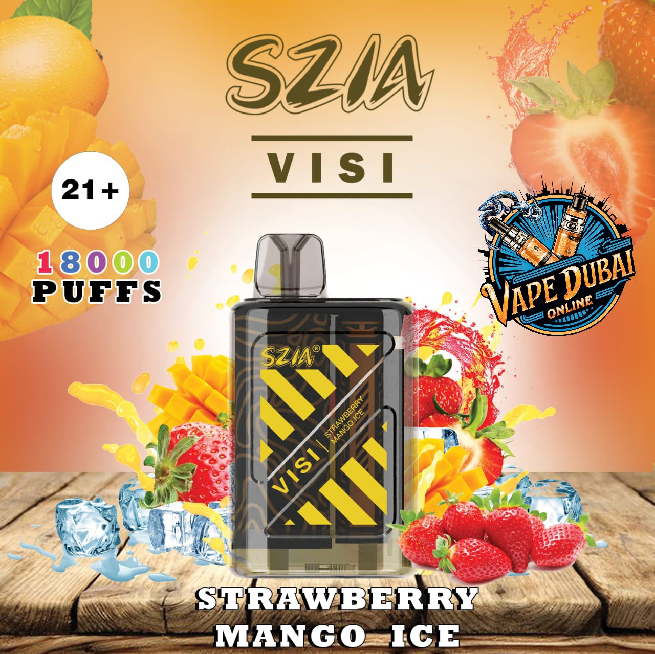 SZIA Visi 18000 Puffs Disposable Vape – 15 Flavors | Dubai Vape