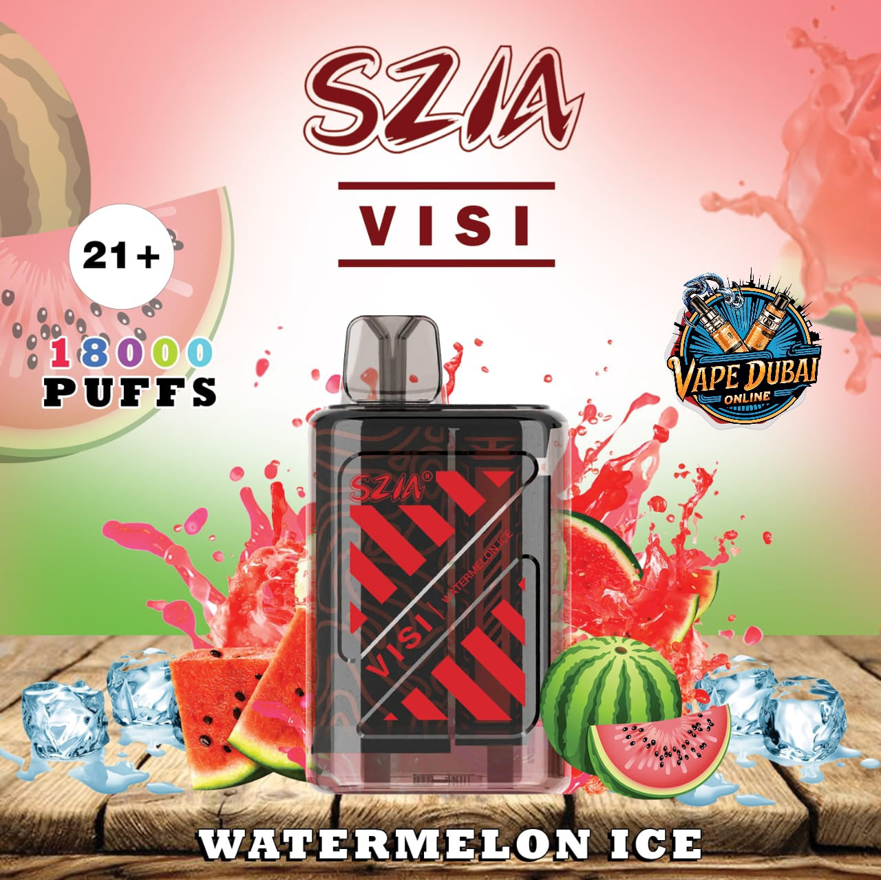 SZIA Visi 18000 Puffs Disposable Vape – 15 Flavors | Dubai Vape