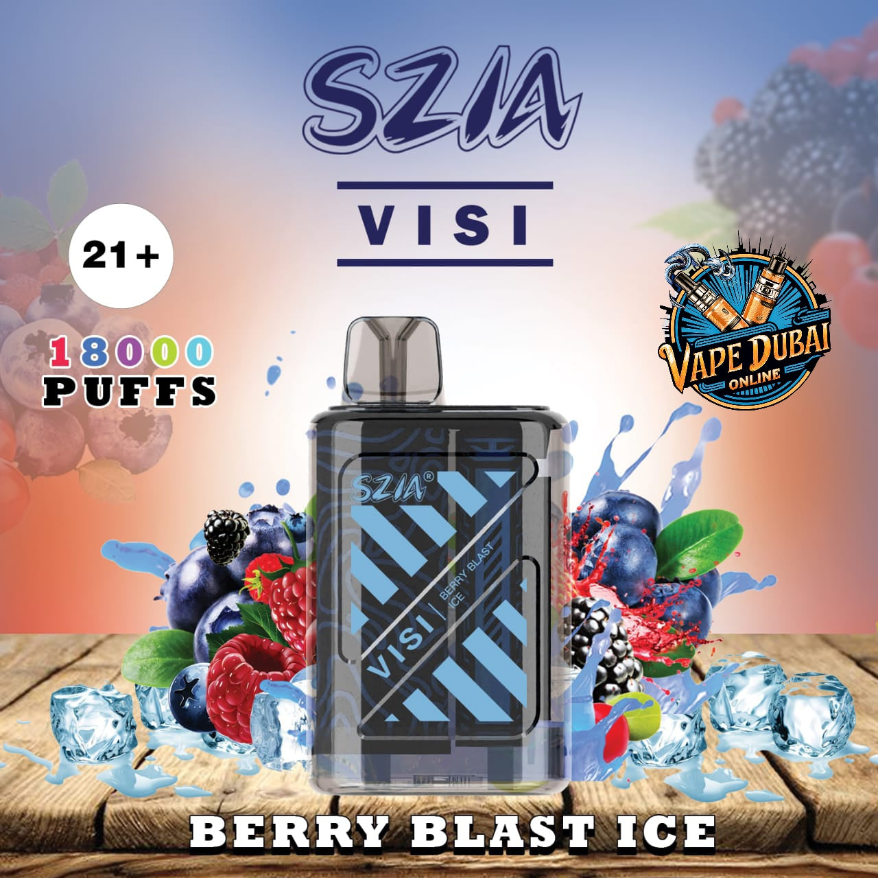 SZIA Visi 18000 Puffs Disposable Vape – 15 Flavors | Dubai Vape