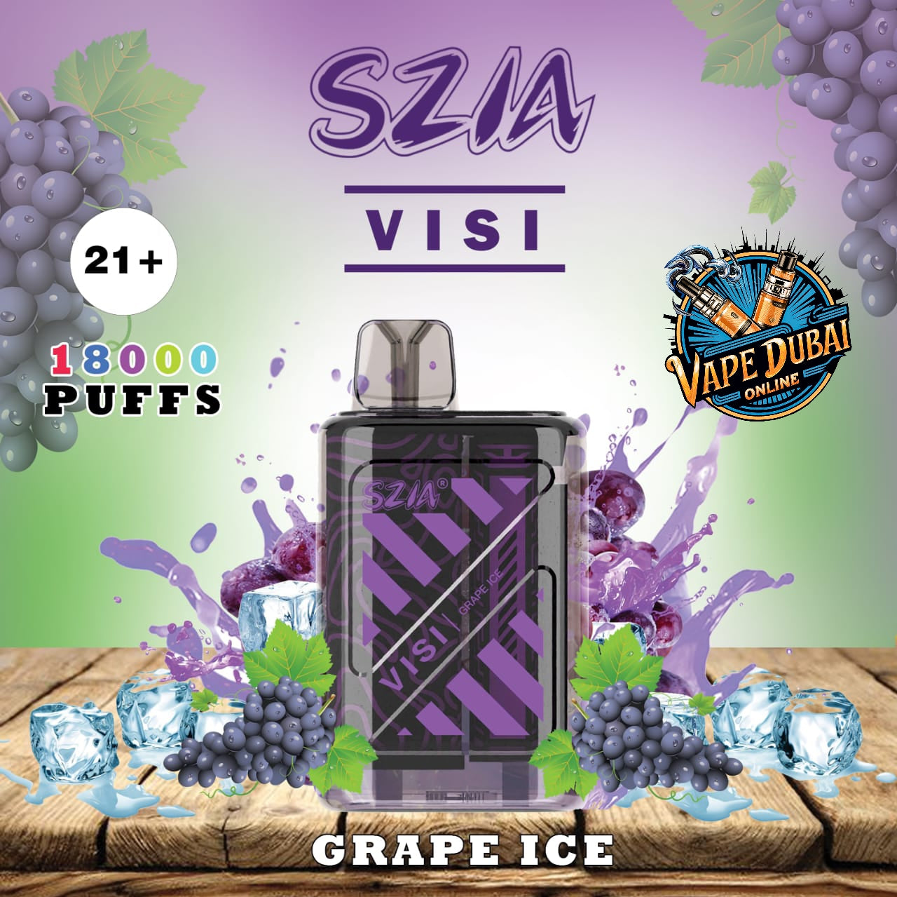 SZIA Visi 18000 Puffs Disposable Vape – 15 Flavors | Dubai Vape