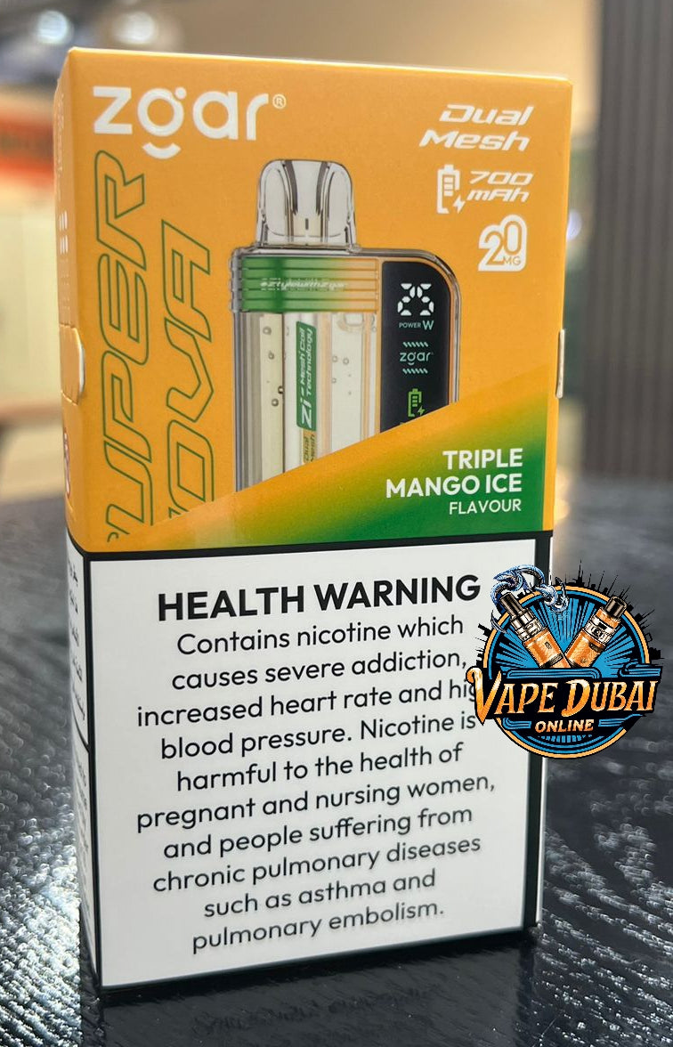 Zgar Super Nova 30000 Puffs Disposable Vape | Buy Online in Dubai UAE