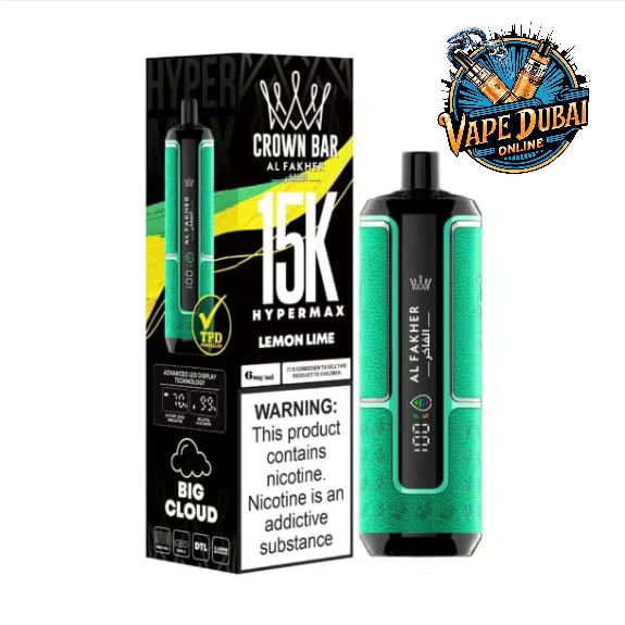 Al Fakher Crown Bar HyperMax 15000 Puffs Disposable Vape – Buy Online in Dubai, UAE
