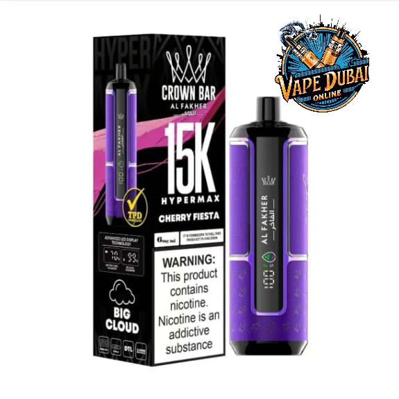 Al Fakher Crown Bar HyperMax 15000 Puffs Disposable Vape – Buy Online in Dubai, UAE