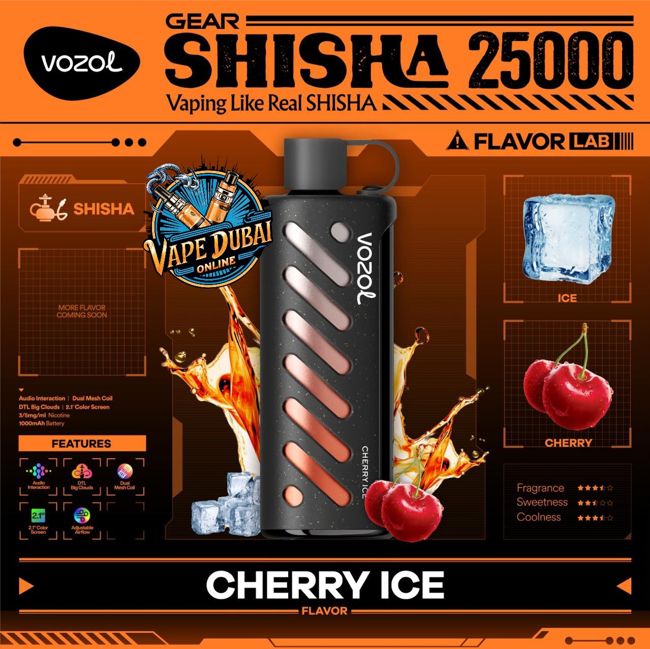 Vozol Gear Shisha 25000 Puffs Disposable Vape – in Dubai, UAE