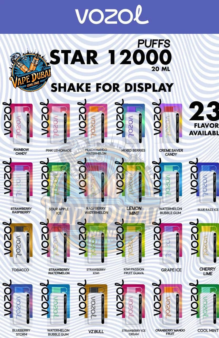 Best Buy Vozol Star 12000 Puffs Disposable Vape – Premium Vape in Dubai, UAE