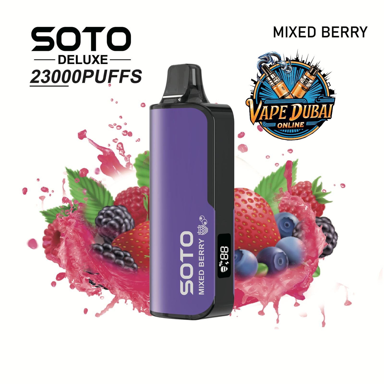 Soto Deluxe 23000 Puffs Disposable Vape – Buy Online in Dubai, UAE