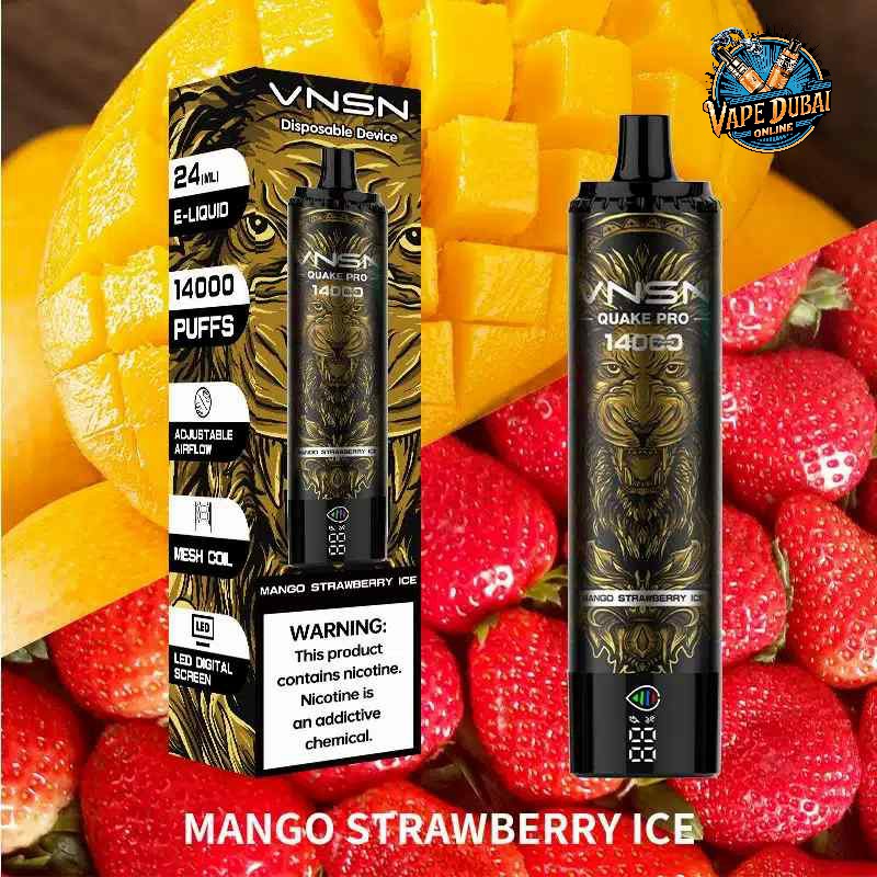 VNSN Quake Pro 14000 Puffs Disposable Vape – Rechargeable in Dubai