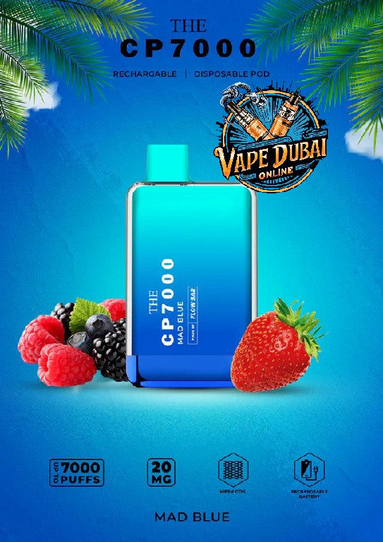 CP7000 Disposable Vape 20MG – 7000 Puffs Rechargeable in Dubai