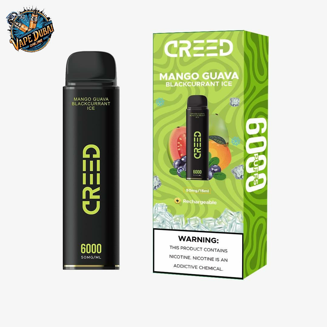 Creed 6000 Puffs Disposable Vape UAE | Dual Mesh Coil & Rich Flavors