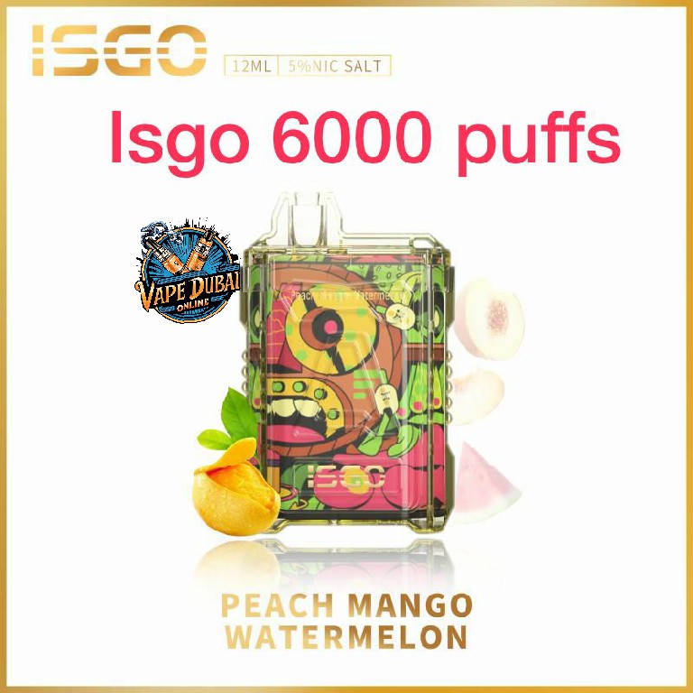 ISGO 6000 Puffs Rechargeable Disposable Vape – Best in Dubai